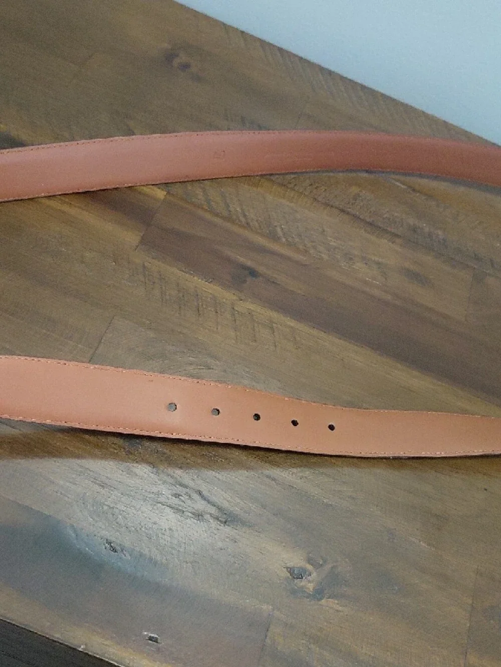 Johnston & Murphy Brown Leather Belt with Brass Buckle Sz 40